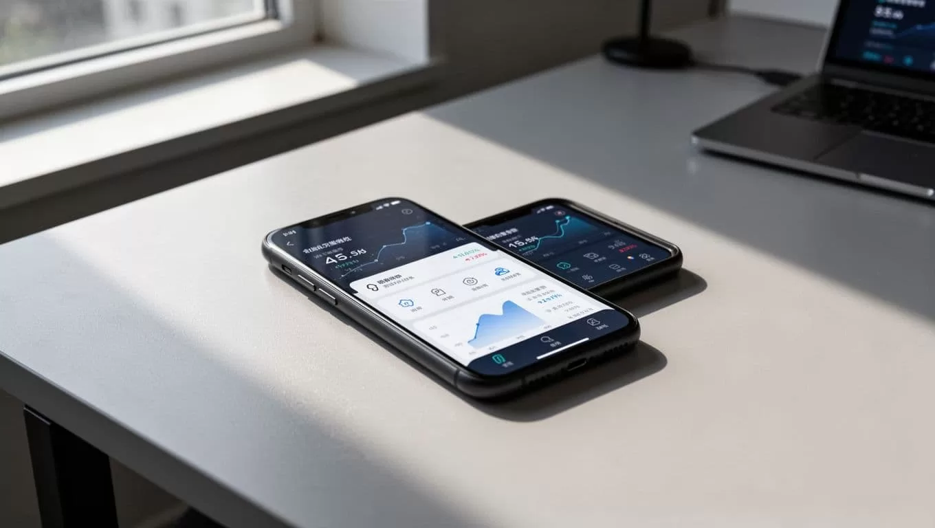 Smartphone showing a financial transfer app beneath a dark-green Transfer Steps banner.