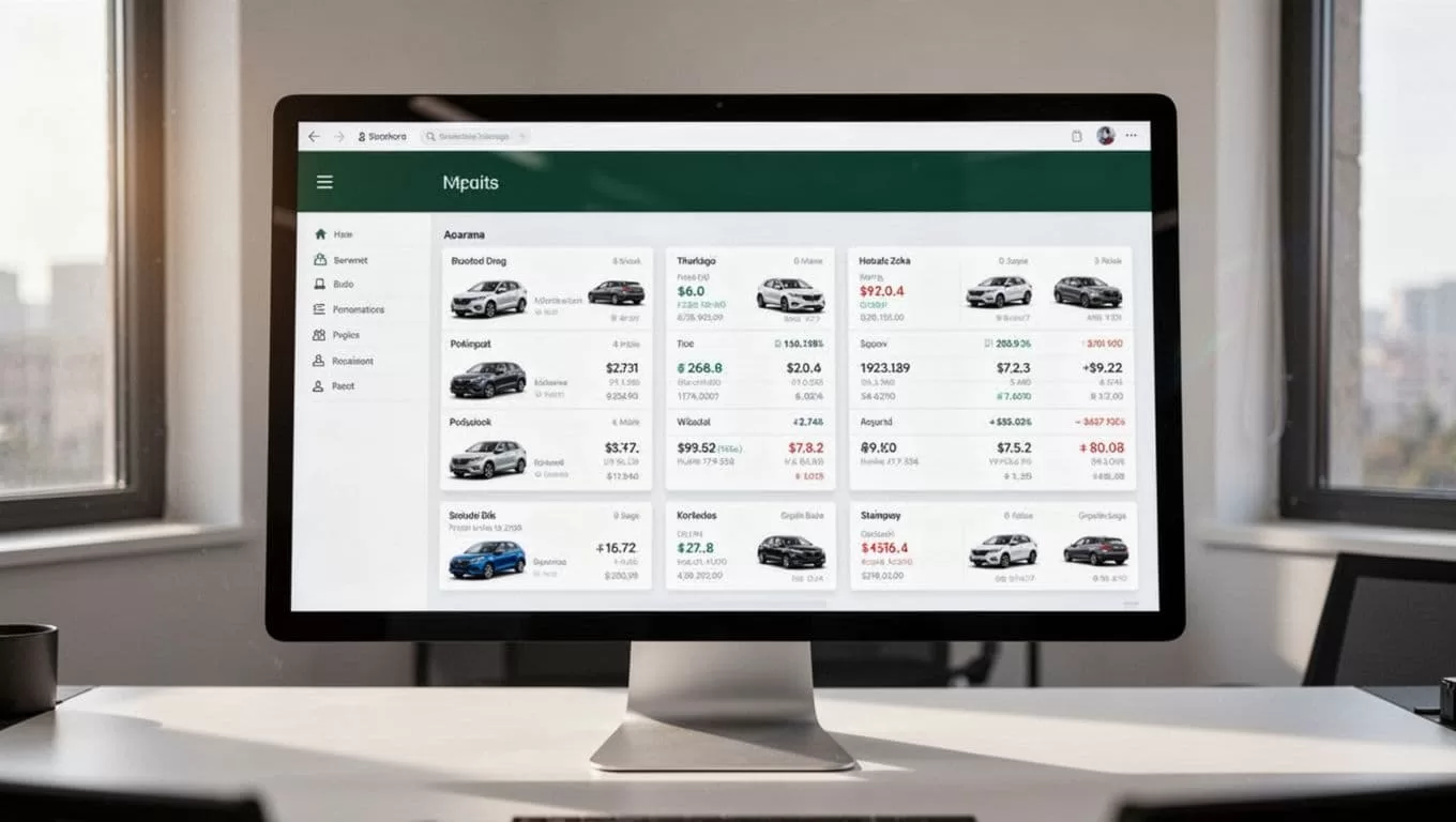 Vehicle inspection records appear in a clean routing dashboard labeled Data Routing.