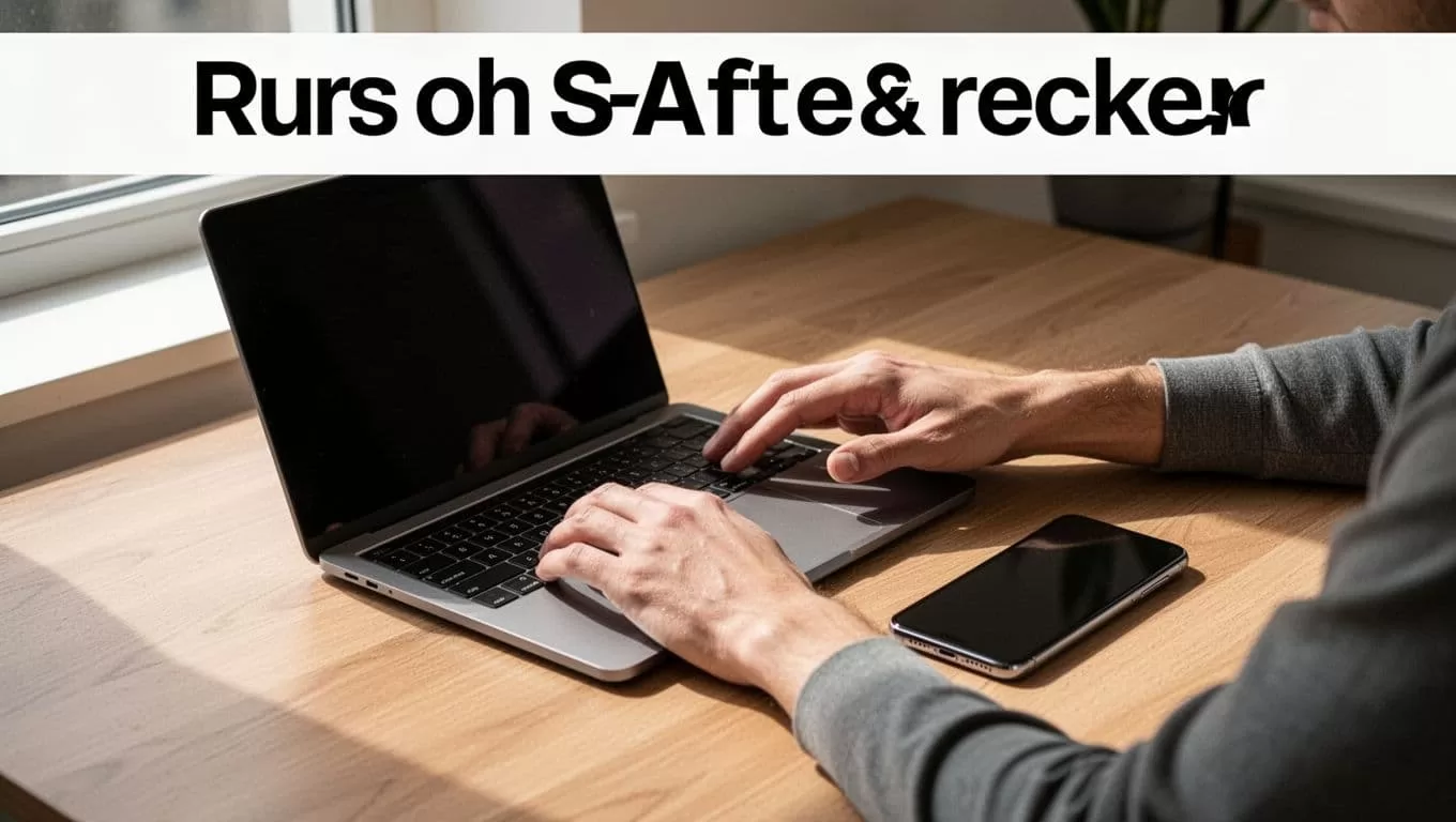 Laptop and phone on a desk beneath a green client communication banner.
