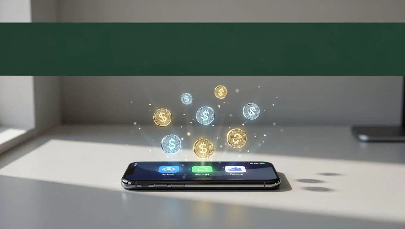 Fast Payout headline above a currency exchange and mobile payout graphic.
