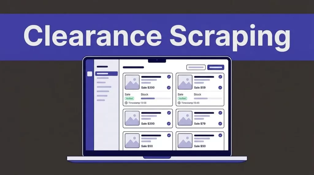 clearance sales scraping