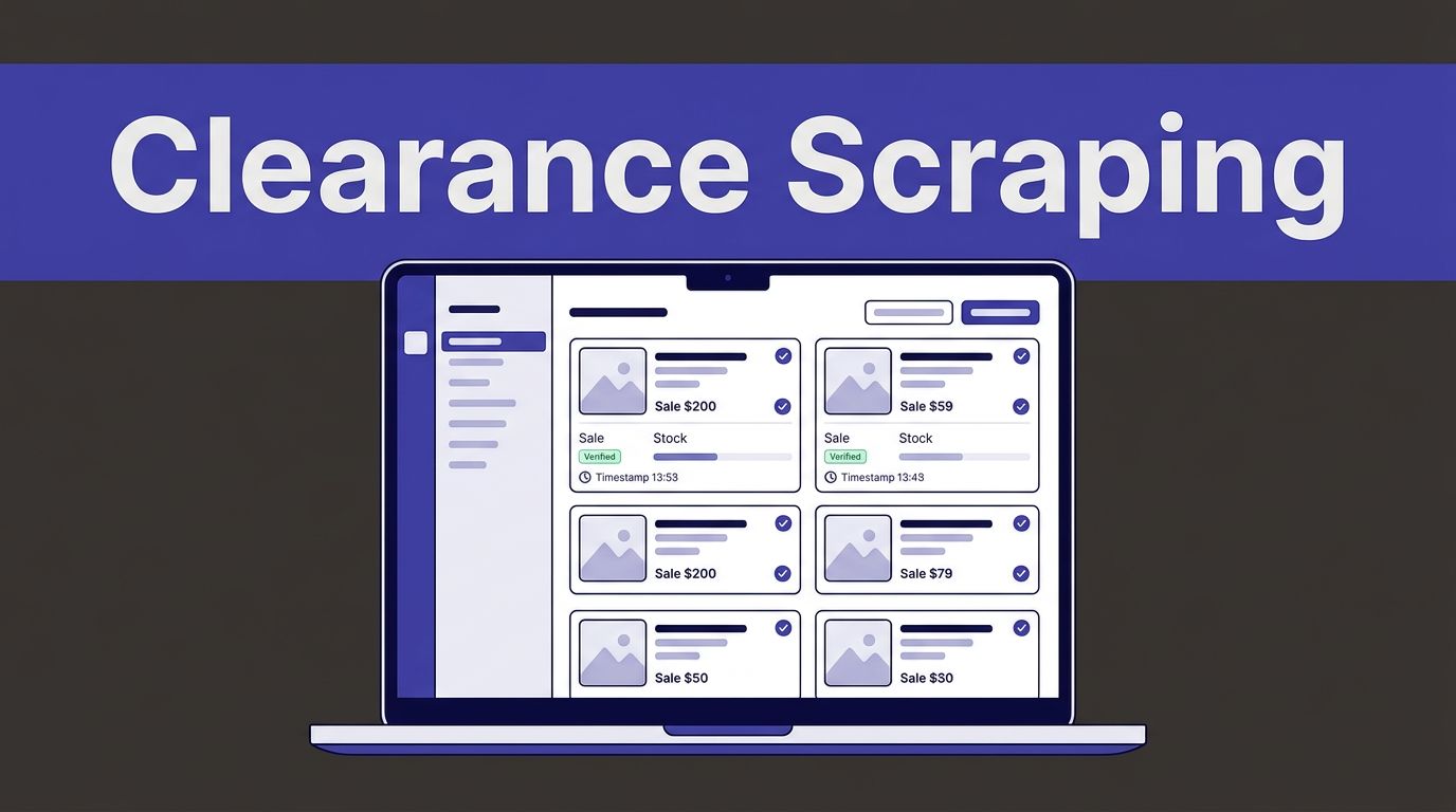 clearance sales scraping