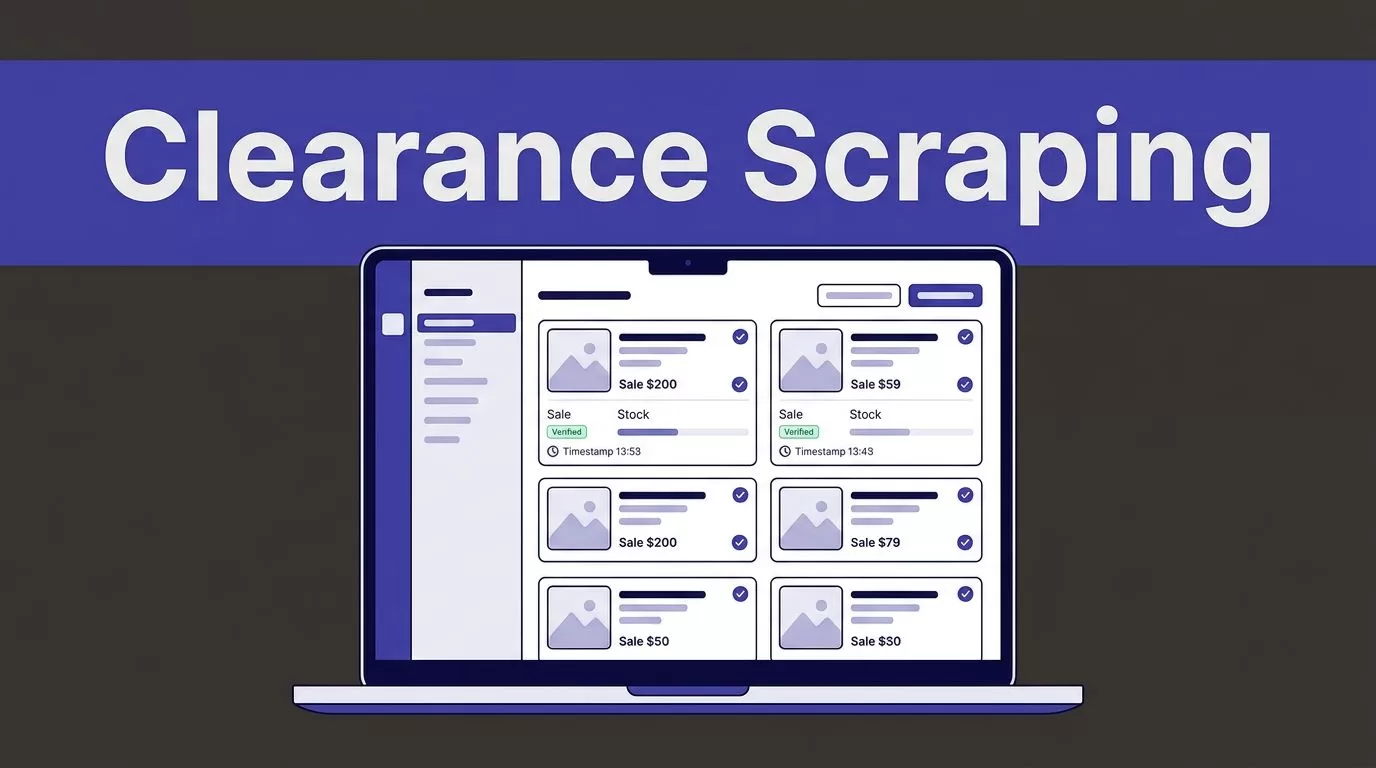 clearance sales scraping
