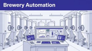 Brewery tanks and temperature data appear beneath a Brewery Automation heading.