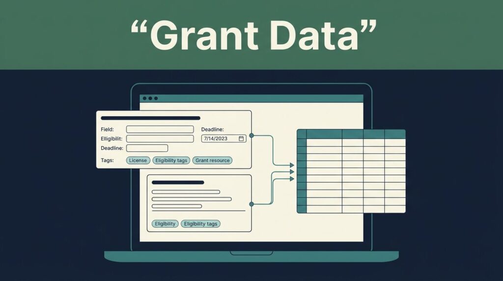 grant proposal data scraping