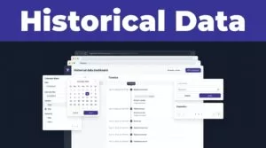 Dashboard showing historical records, filters, and connected data paths.