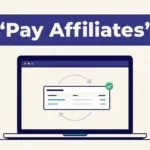 Laptop showing affiliate commissions moving into a verified payout ledger.