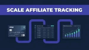 Dashboard linking payments, subscriptions, and affiliate commissions with indigo pathways.