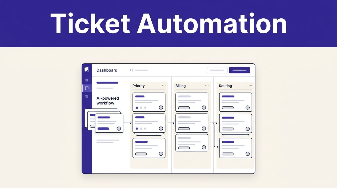 Support tickets flow through priority, billing, and routing columns.