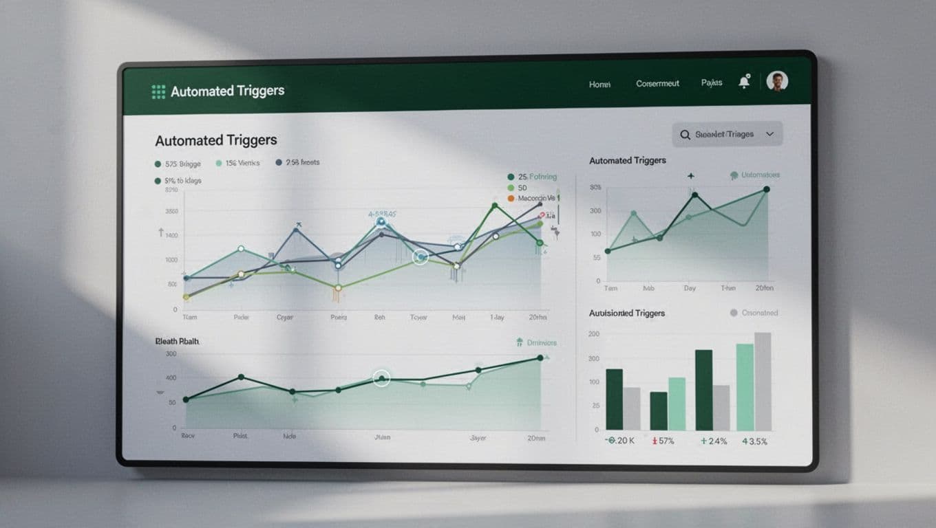 Health dashboard with graphs, metric cards, and automation controls.