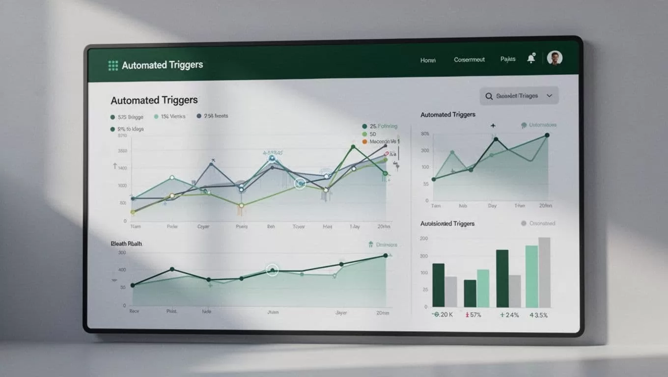 Health dashboard with graphs, metric cards, and automation controls.