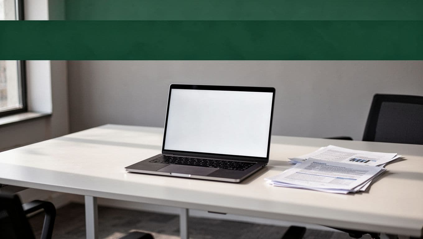 Laptop and documents on a modern desk beneath an Instant Quotes banner.