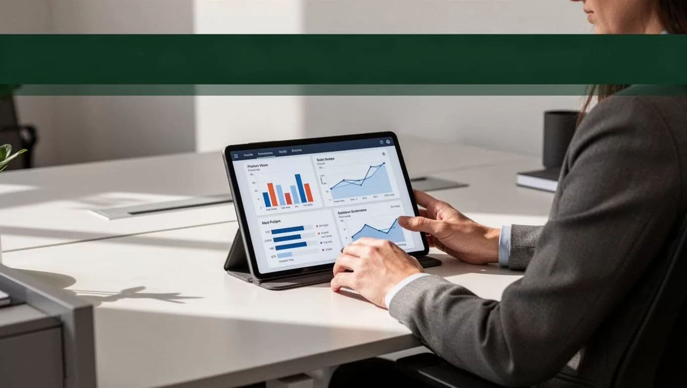 One person reviews analytics on a tablet beneath a MEMBER SAFETY banner.