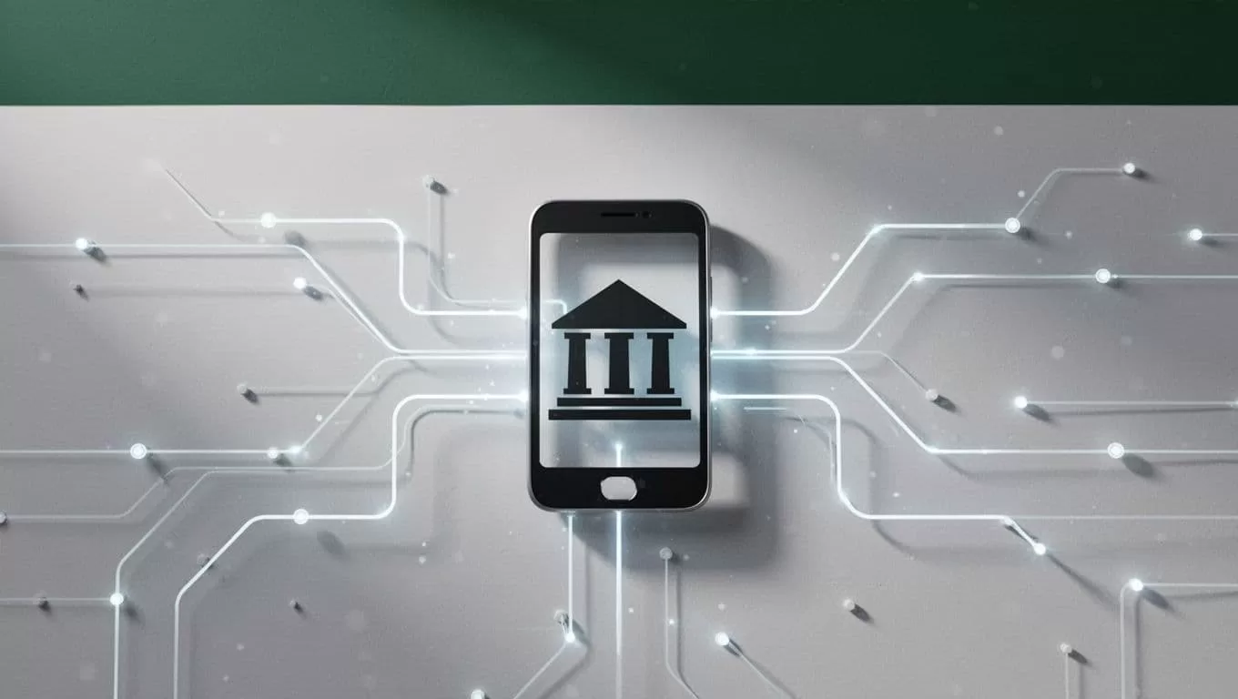 Diagram showing mobile wallet and bank transfer routes beneath a green Transfer Options header.