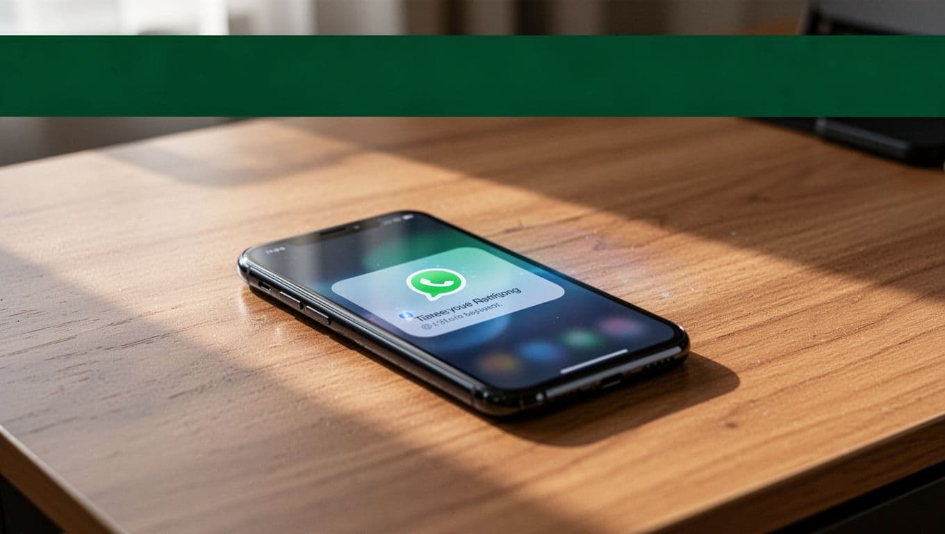 A smartphone on a wooden desk shows a mobile payout notification beneath a green banner.
