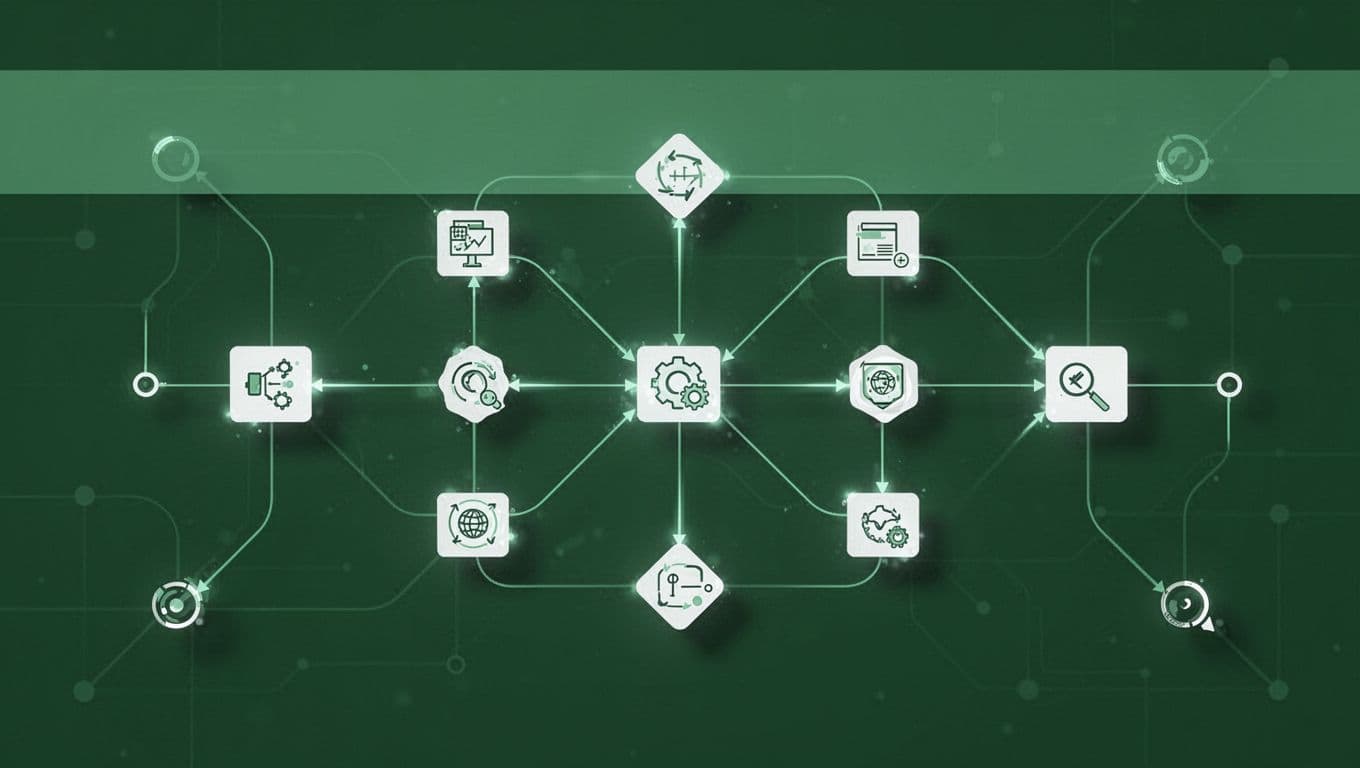 Connected workflow nodes appear below a color band labeled Script Pipeline on a dark green background.