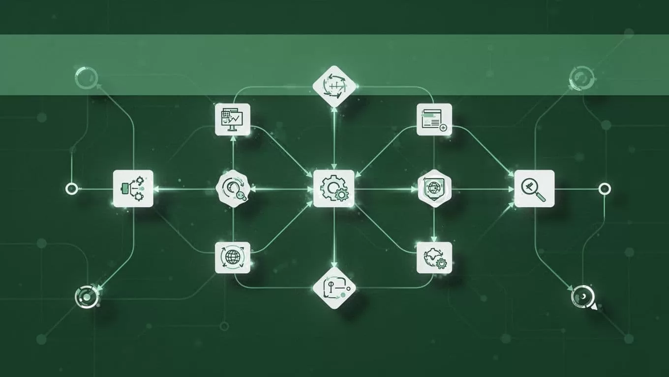 Connected workflow nodes appear below a color band labeled Script Pipeline on a dark green background.