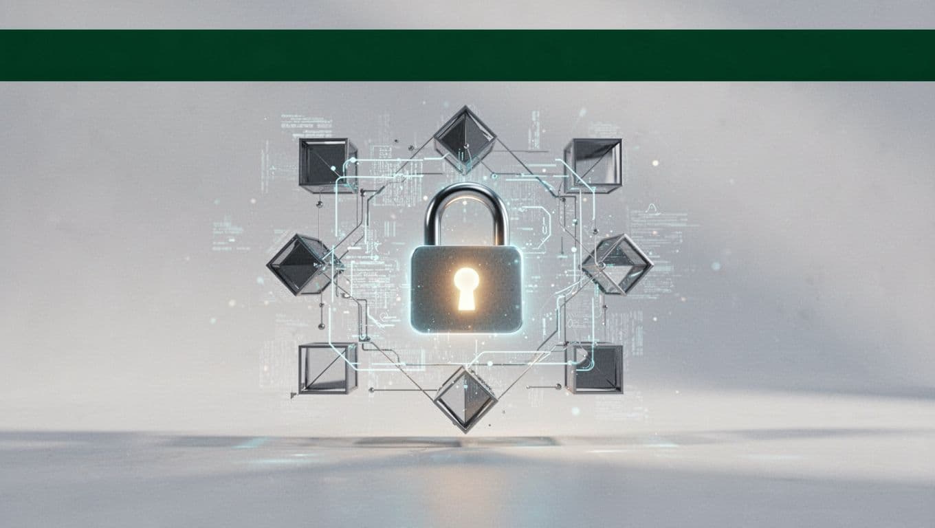 Graphic showing a secure digital banking payout beneath a dark-green headline band.