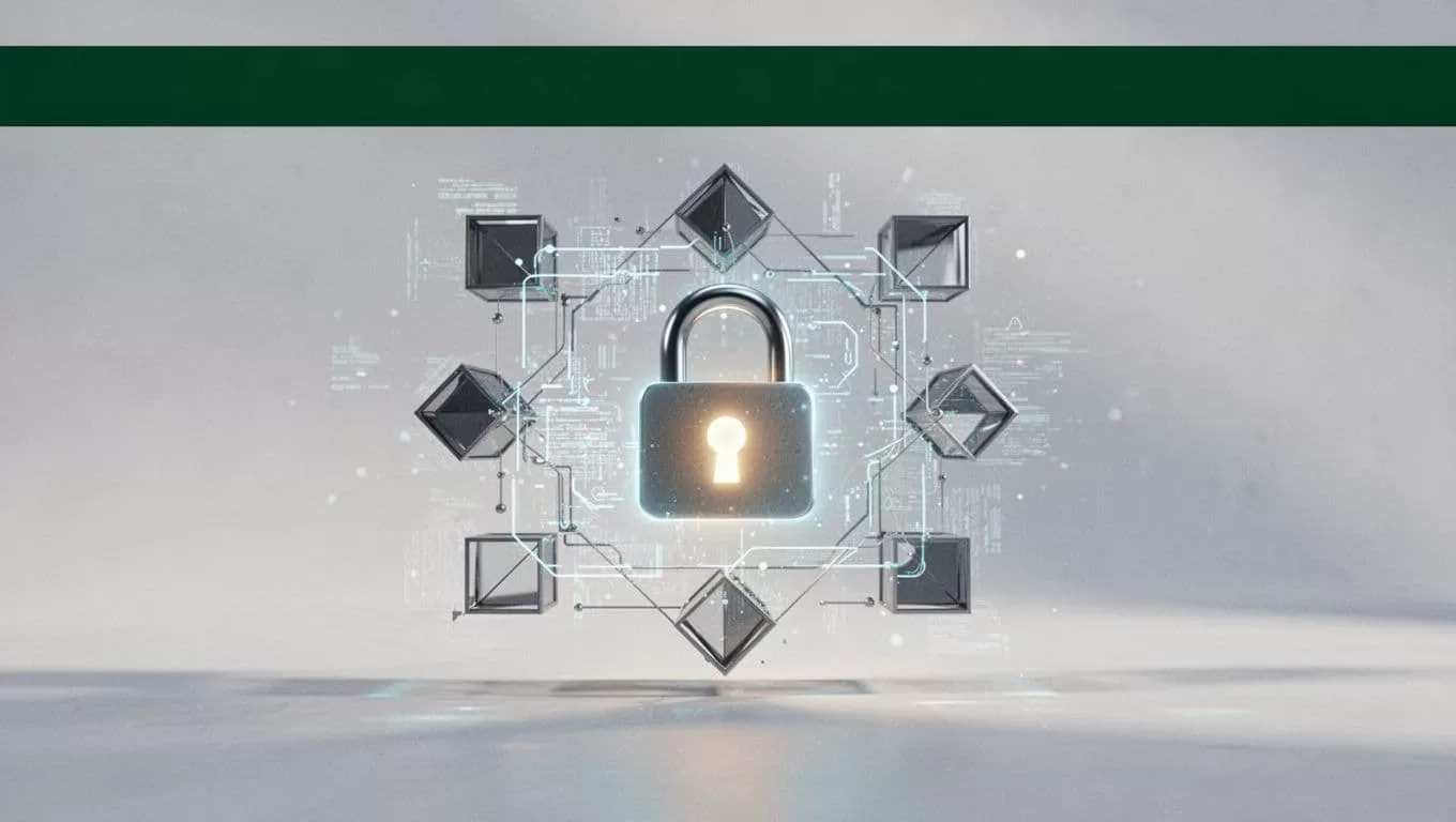 Graphic showing a secure digital banking payout beneath a dark-green headline band.