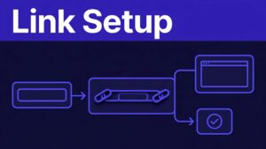 Affiliate dashboard showing a tracked partner link connected to a landing page.
